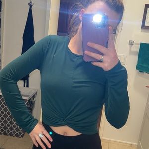 Green Crop Top